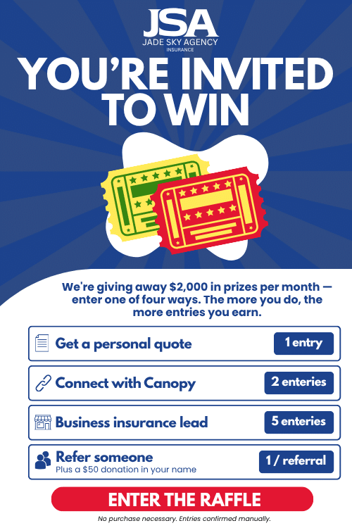 Jade Sky Raffle Pop-up Event and Promotional Display